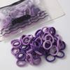 100 шт. маленькое кольцо для волос ярких цветов, плотные, Изысканные детские высокоэластичные простые веревки для волос, аксессуары для волос