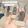 Прочный металлический зажим для одежды с вращающимся на 360° крючком и нескользящими резиновыми накладками для надежного подвешивания одежды