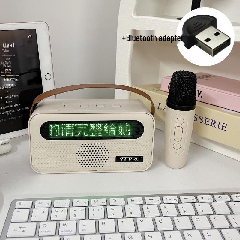 2026 German YF Bluetooth Speaker with Karaoke Mic – Stylish All-in-One for Home & Celebrations