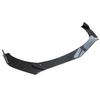 Carbon Fiber Look Universal 3Pieces Car Front Lip Chin Bumper Body Kits For Honda For Civic