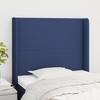 VidaXL Headboard with Ears Blue 93x16x118-128 Cm Fabric3119288