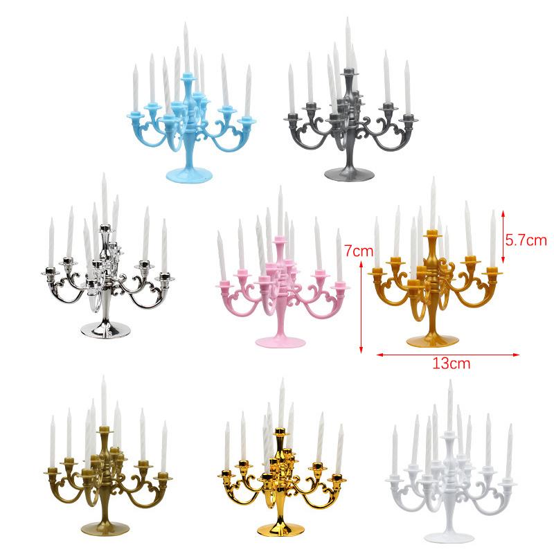 Ins Стиль Ретро Европейский Роскошный Торт Украшения Подсвечник Выпечка День Рождения Вечеринка Свадьба Маленький Вставной Модуль Принадлежности Тема Девушка