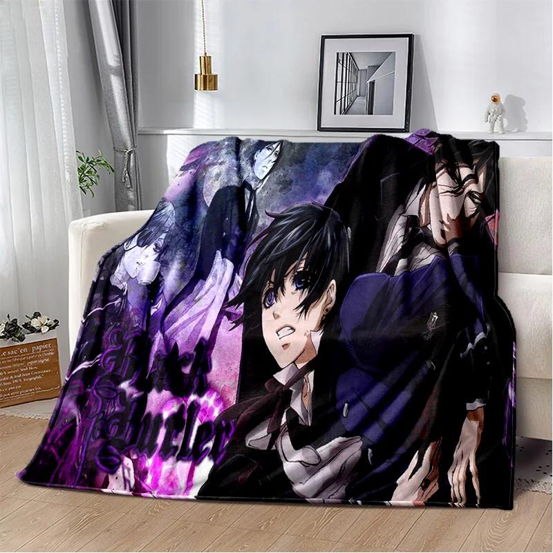 3D аниме Черный дворецкий мультяшное одеяло, мягкое одеяло для дома, спальни, кровати, дивана, пикника, путешествий, офиса, отдыха, одеяло, детское одеяло