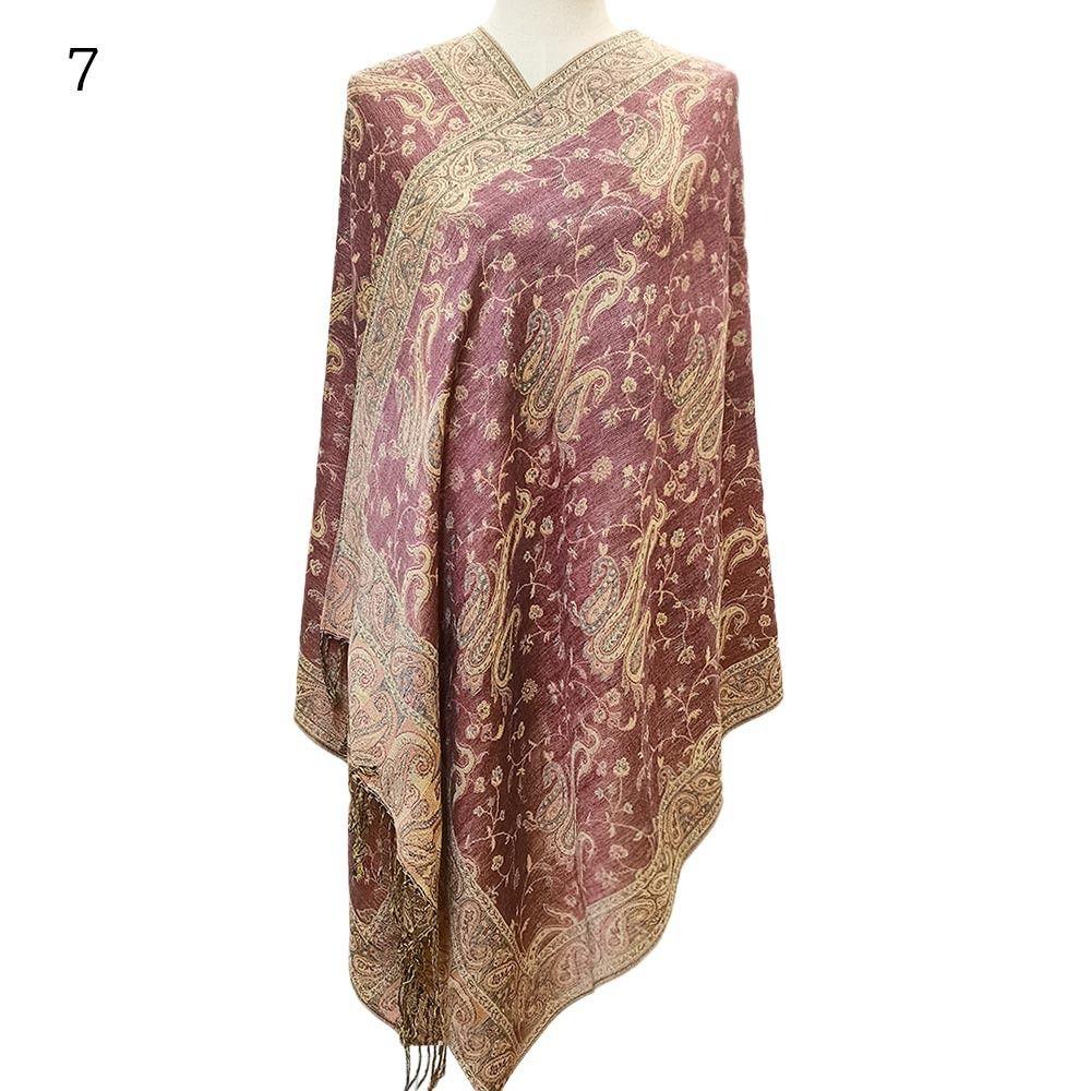 Универсальная шаль с кисточками, модная пашмина