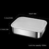 Stainless Steel Food Container with Lid Large Capacity Lunch Storage Box Meal Preparation Case Crisper for Daily Use