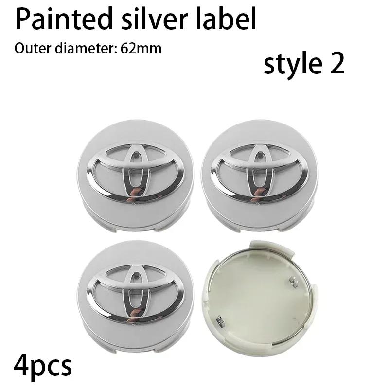 2026 Новый Для Toyota 4 шт. 57/62 мм Для Автомобиля Toyota Колпачок Ступицы Колеса Диска Значок C-hr Prado Rav4 Yaris Hilux Prius Avensis Coroll
