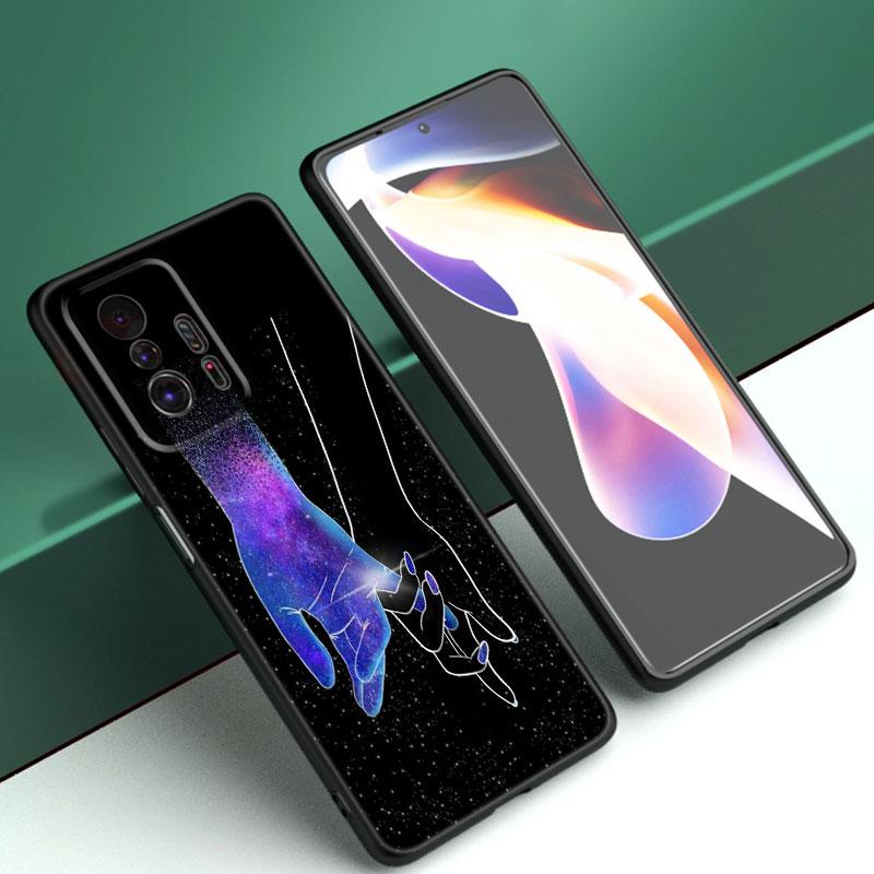 Чехол для телефона Kpop Love On The Finger для Xiaomi Mi A2 8 9 SE Note 10 10T 11 12 Lite 9T 11T 12S 12T Pro A3 6X 12X, черный чехол из ТПУ