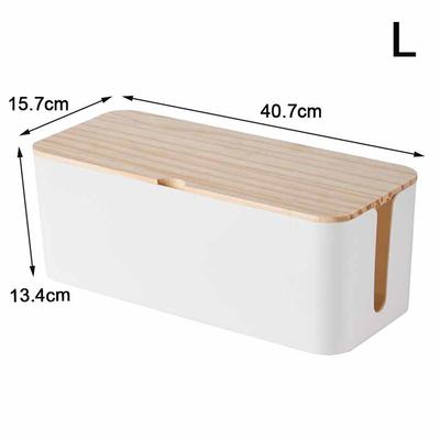 Ящик для хранения кабелей, чехол для удлинителя, деревянный органайзер для проводов, противопыльная розетка для зарядного устройства, контейнер для хранения сетевых проводов