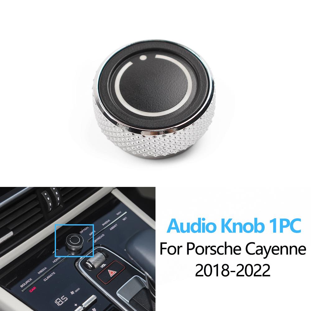 Car Front Rear Central Console AC Temperature Button Audio Volume Knob CD Control Switch Button For Porsche Cayenne
