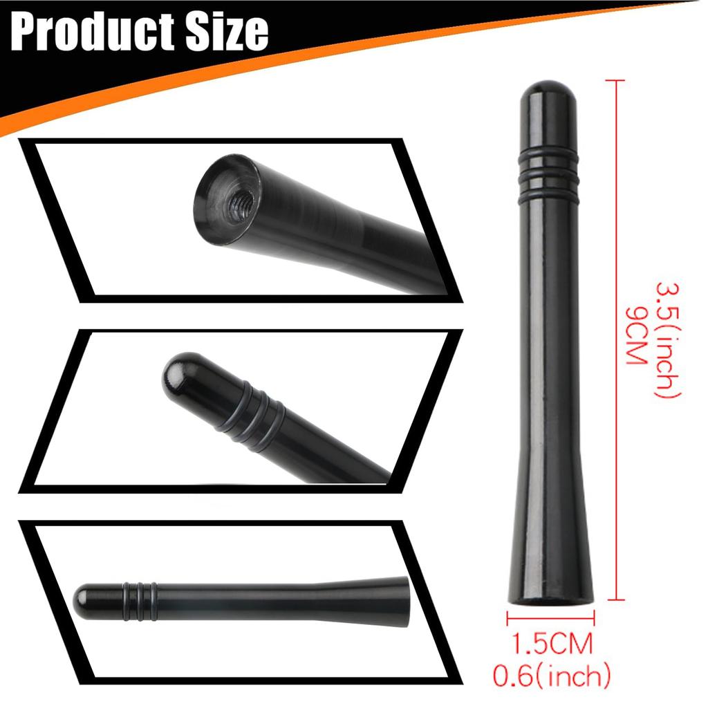 REYLNXR Короткая антенна, Автомобильная антенна, Радиоантенна, Усиление сигнала, Автомобильная антенна, Общего назначения (Дизайн C)