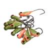 50pcs Ice Fishing Jigs Professional Portable Mixed Color Metal Ice Fishing Lures for Panfish Crappie