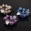 Korean Style Women Hairpin Large Crystal Headdress Jewelry Flower Hairclip  Gift