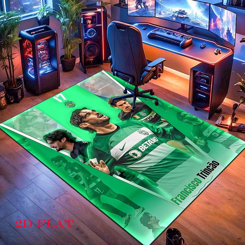 Ковер Sporting CP для гостиной, спальни, дома, украшение дивана, нескользящий коврик для игр детей