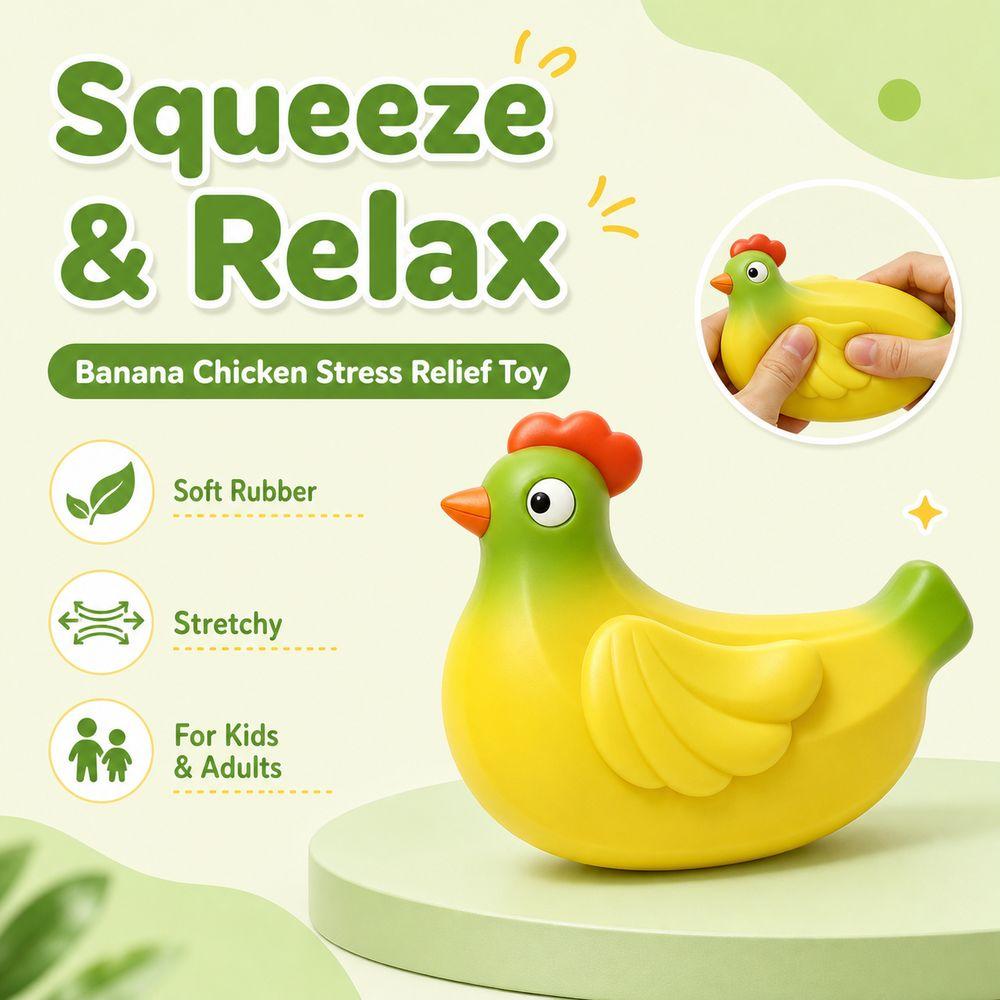 Stretchy Squeeze Toy Soft Rubber Squishy Pinch Le Cute Chicken Squeeze Toy Stress Relief
