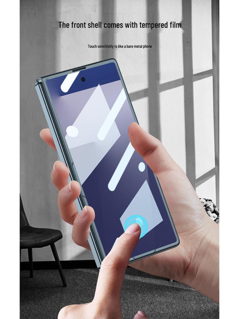 Прозрачный гальванизированный жесткий чехол Samsung Z Fold7 - Защитный складной дизайн с точной резкой