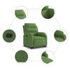 Recliner Chair with Lift Assistance Electric Light Green Velvet