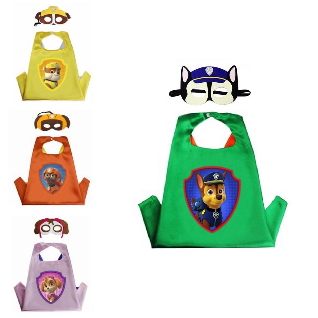 Привлекательный плащ и маска Щенячий патруль, костюм для косплея для детских маскарадных вечеринок