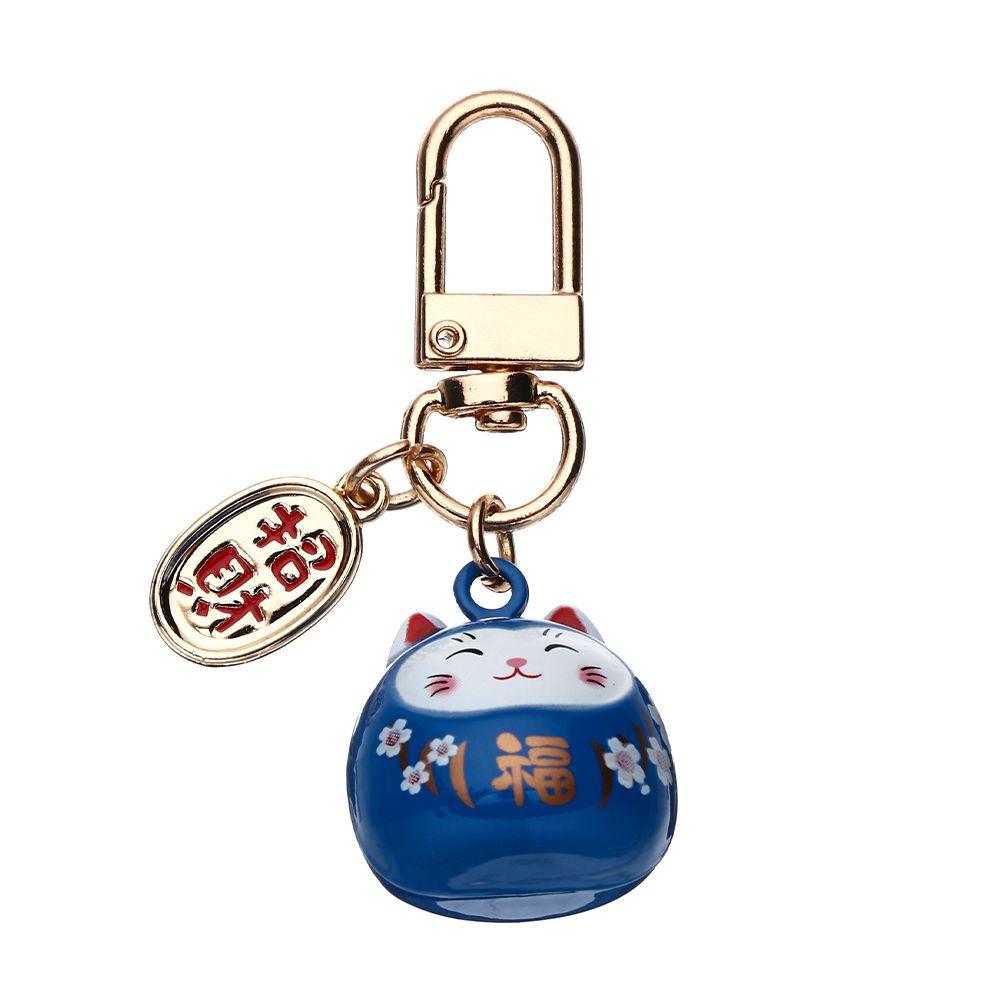 Girls Woman Japanese Bag Charm Cute Lucky Cat Keychains Pendant Keyring Key Chains Cartoon Keychain