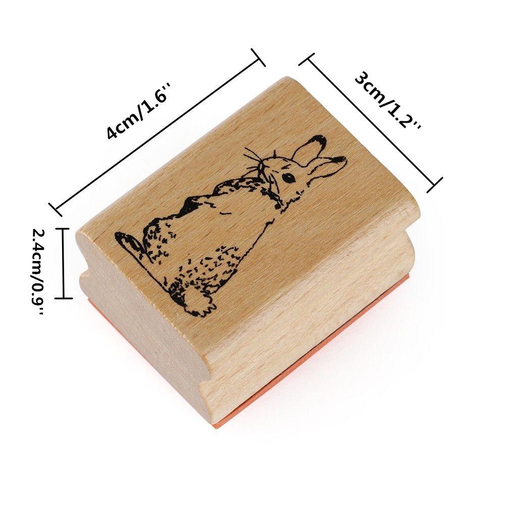 New Stamping For Letters Diary Wooden Rubber Stamps Animal Stamps DIY Craft Scrapbooking