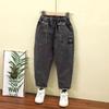 Korean-Style Loose Boys' Jeans for Spring and Autumn 2025 - Versatile Casual Wear for Kids