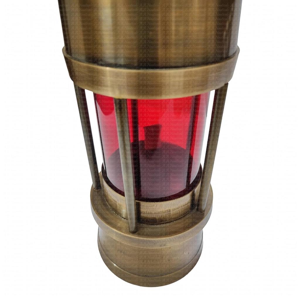 13.77 Цельный латунный рабочий уличный фонарь для маяка, морская масляная лампа для корабля/лодки, морские подарки для пап и пожилых людей, рождественский декор