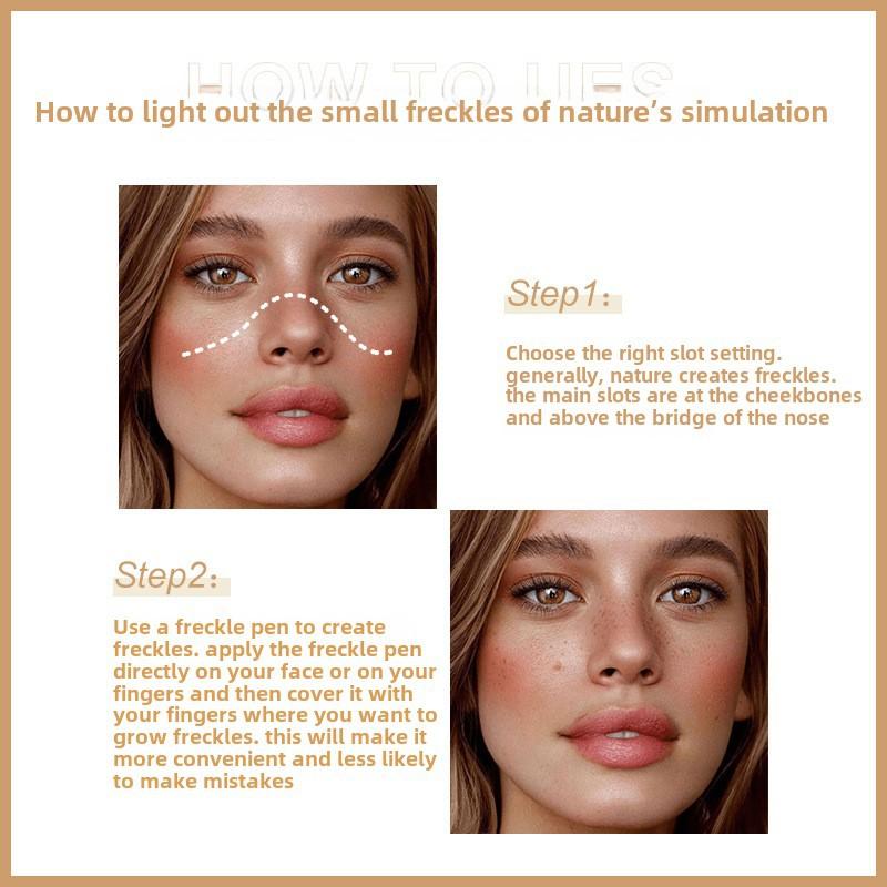 Natural Freckle Pen for Realistic Faux Freckles Waterproof, Long-Lasting, Easy To Apply Temporary Freckle Makeup Pen