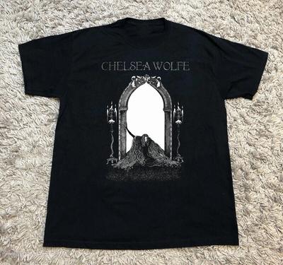 Винтажная черная хлопковая футболка Chelsea Wolfe Все размеры S-5XL Подарок Фанатам Унисекс Футболка