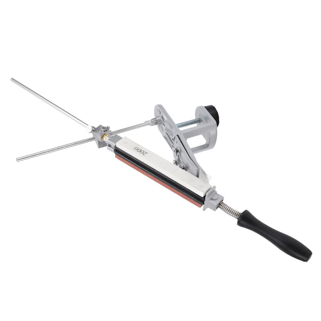 Точилка с фиксированным углом и 6 точильными камнями Стальной универсальный набор инструментов для заточки для кухонного шеф-поварского ножа