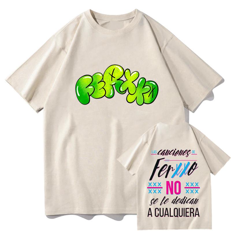 Футболки Ferxxoo, футболка с принтом рэпера, мужские летние футболки с короткими рукавами, футболки в стиле Харадзюку из 100% хлопка, одежда Y2K, уличная одежда