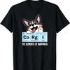 Black Tricolor Corgi T-Shirt Quality Fabric Selection Breathable and Refreshing Young People's Choice