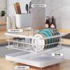 Полка для сушки посуды Большая вместимость Нескользящая конструкция Стабильный автоматический слив Простота установки Экономия места