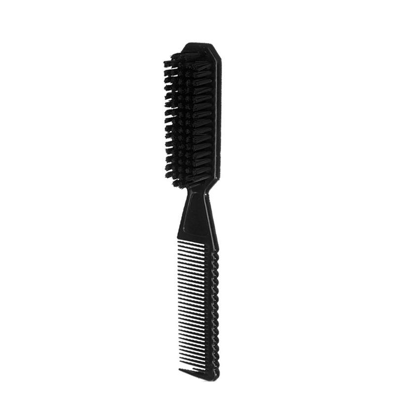 Multi Functional Fading Brush Hair Comb Nylon Bristles Men's Hairstyle Brush Tool Scissors Cleaning Brush
