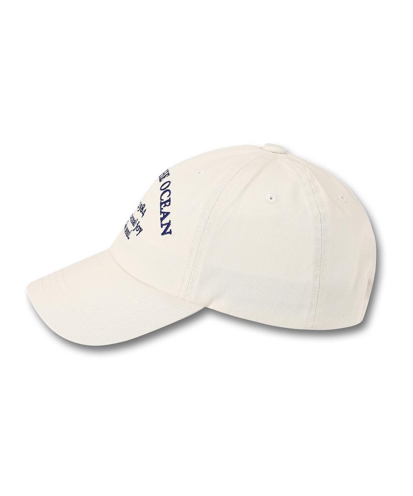 DOLPHIN WAVE APPAREL Кепка с надписью DOLPHIN WAVE Цвет: Слоновая кость