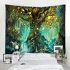 Lantern Tree Tapestry Magic Home Decor Forest Life Tree Tapestry Landscape Wall Hanging Tapestry Living Room Decor