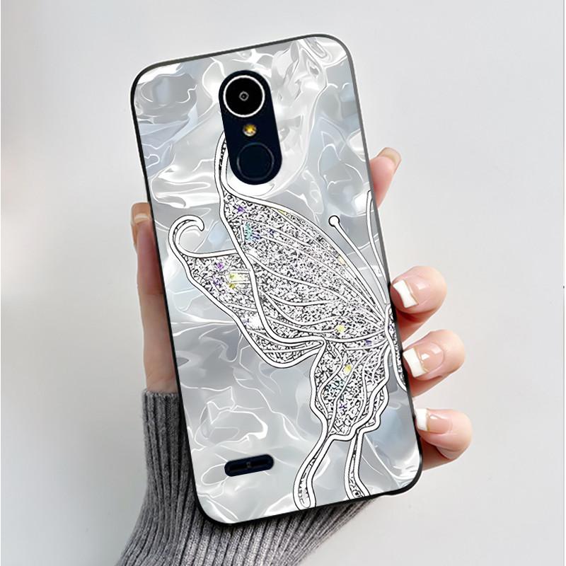 Чехол для LG K8 2017/LG K8 2018/LG K9 2018 Мягкий Силиконовый Черный Корпус для LG K10 2016/LG K10 2017 Чехол Милый Цветочный Мультяшный Чехол
