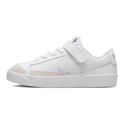 Детские кроссовки Blazer Low 77 PS белые на плоской подошве Aura Clear DA4075-110