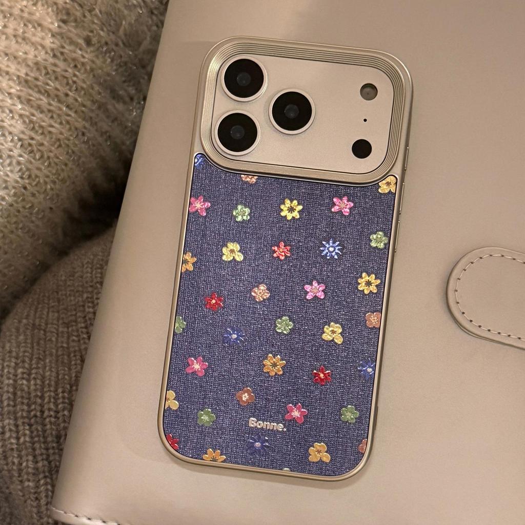 Креативный позолоченный цветочный чехол для iPhone 16, iPhone 17 и iPhone 17 Pro Max
