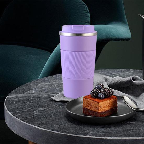 Mug Stainless Steel Leakproof Insulated Cup with Lid Hot Cold Drinks Tumbler Reusable Thermal Cup