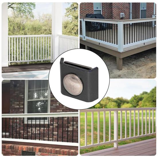 10Pcs Fence Angle Connectors Durable Construction Rustproof Corrosion Resistant Easy Installation Fence Panel Connectors Set