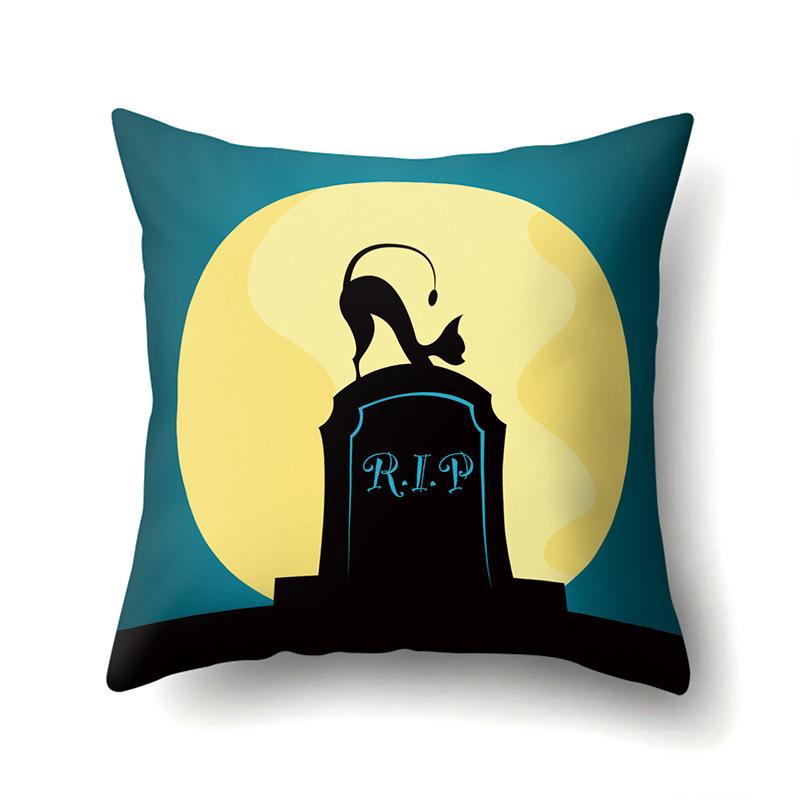 Хэллоуин Наволочка Подушка для поясницы автомобиля Тыква Чехол для диванной подушки Офис Дом Гостиная Наволочка