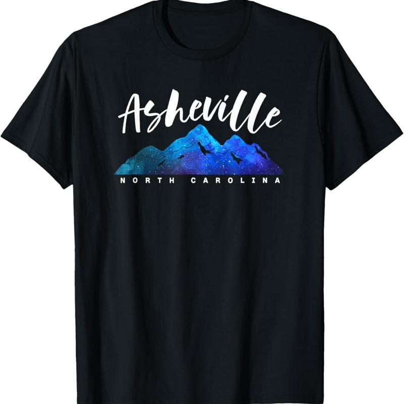 Asheville North Carolina Camping Hiking Skiing Family Trip T Shirt
