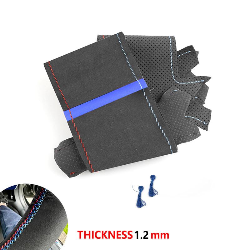 Автомобильный замшевый чехол на руль для BMW M Sport F10 F11 F12 F13 F20 F22 F30 F31 F32 F34 F36 F48 F39 F25 F26 F15