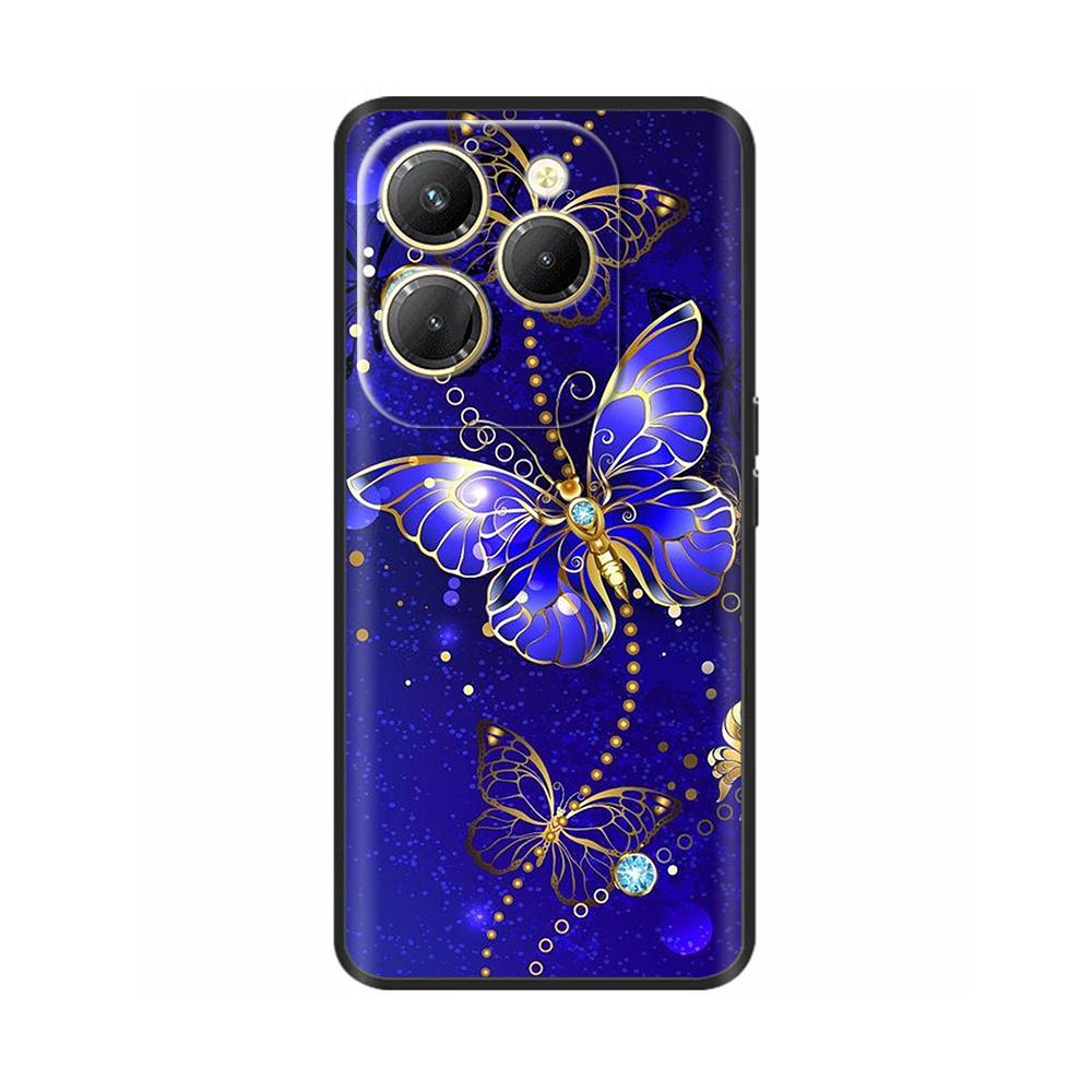 Для чехла Infinix Hot 40 Pro Ударопрочный Силиконовый Мягкий Чехол для Телефона Задняя Крышка для Infinix Hot 40 Pro Hot40 40i Hot40i Чехлы Fundas