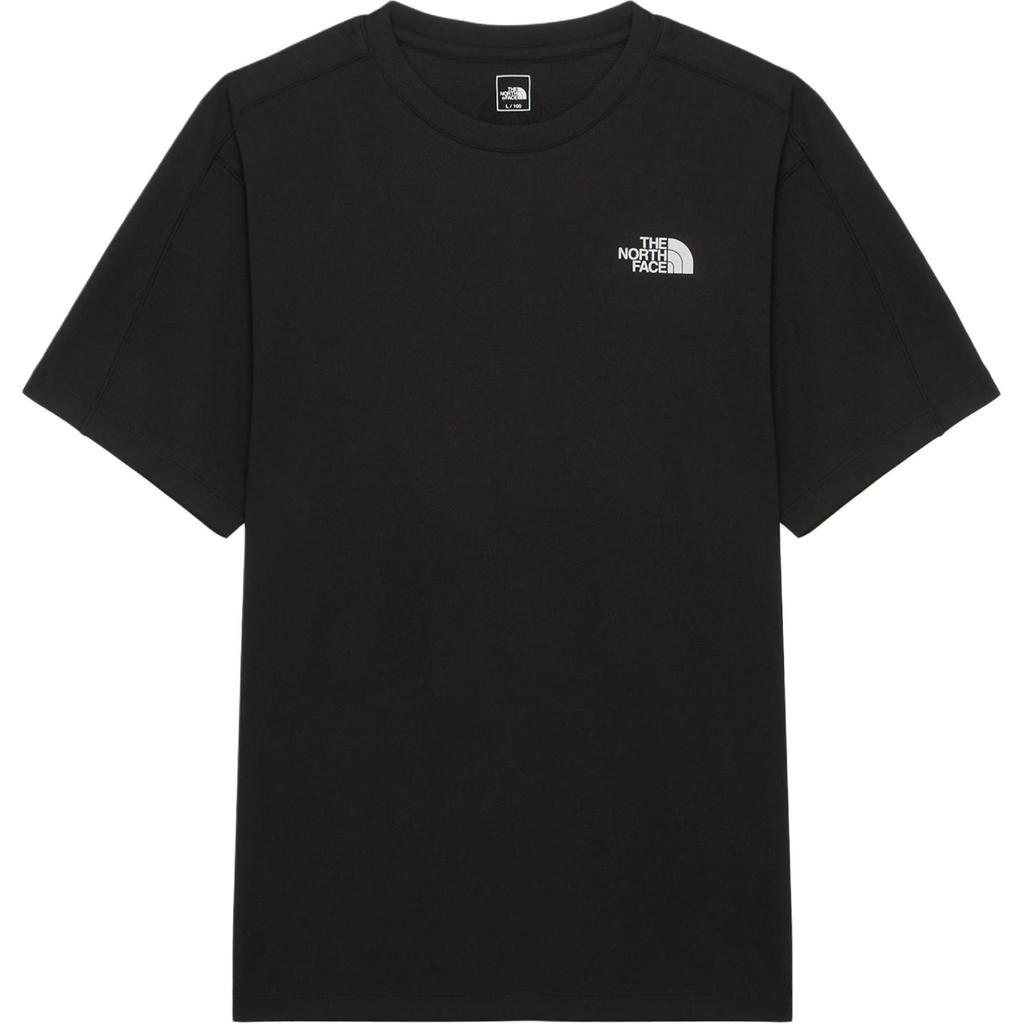 The North Face Футболка унисекс с коротким рукавом, круглым вырезом и логотипом-буквой Черная NT7UR18A
