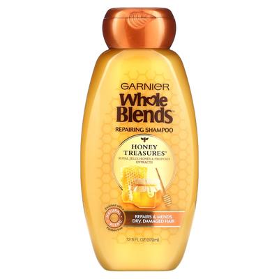 Garnier, Whole Blends, восстанавливающий шампунь Honey Treasure, 12,5 жидких унций (370 мл)