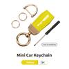 OXXN7 For KIA Metal Car Badge Keychain Short Key Chain PU Leather Key Ring Rio K5 K2 Sportage Ceed Sorento Picanto Stinger Soul