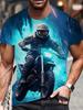 Новые модные мужские футболки крутые мотоциклетные цифровые 3D-печатные мужские футболки летние большие размеры свободные повседневные футболки повседневная уличная одежда