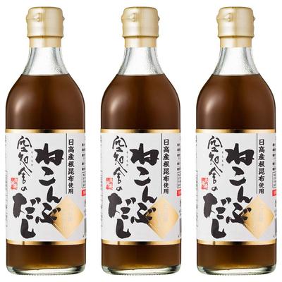 Набор жидкого бульона Sorachi-ya Neko Kombu Dashi 500 мл x 3 Халкайда Хидака Корень водорослей Японская кухня Приправа умами Горячий горшок Мисо-суп Чай из комбу