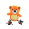 Игрушка для собак из хлопковой веревки с узлами "Леопарды Тигры", Плюшевый жираф Пищалка Игрушка для питомцев
