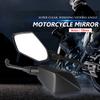 Широкоугольное выпуклое боковое зеркало для мотоцикла, черное, 10 мм, аксессуары для мотоцикла, зеркало заднего вида для мотоцикла, внедорожного мотоцикла